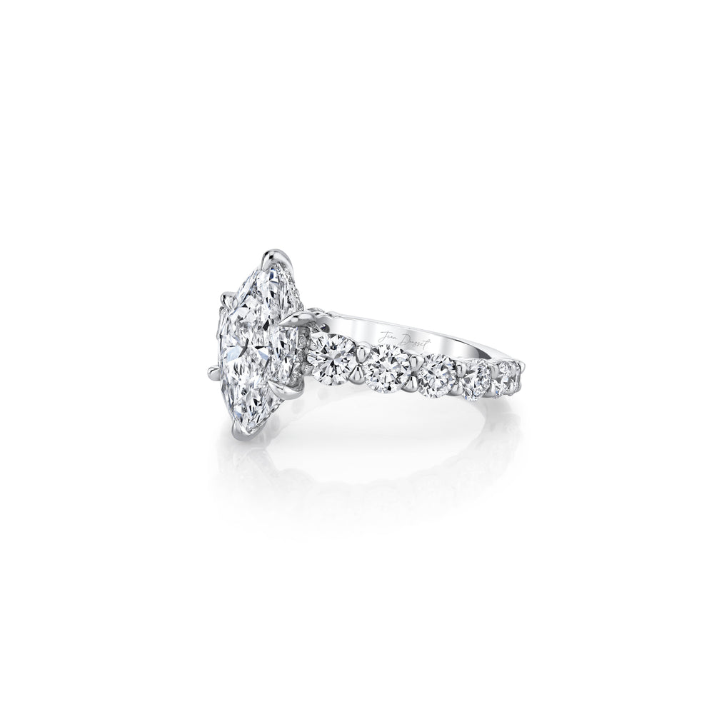 Gwen Marquise Solitaire Lab Diamond Engagement Ring image 2
