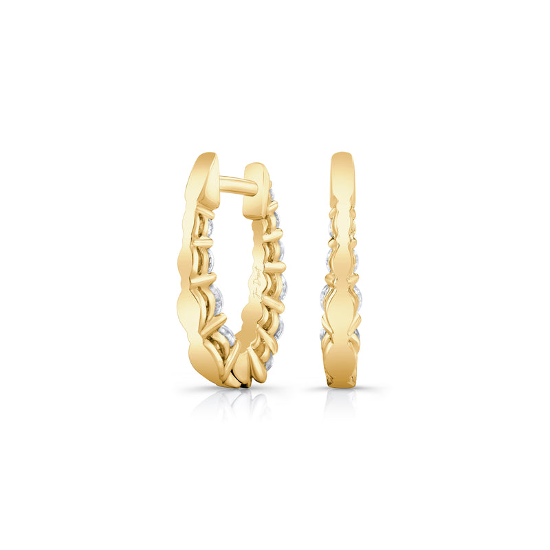 Olivia Lab Diamond Graduated Huggies image 11