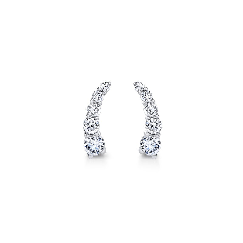 Olivia Lab Diamond Ear Climbers image 1