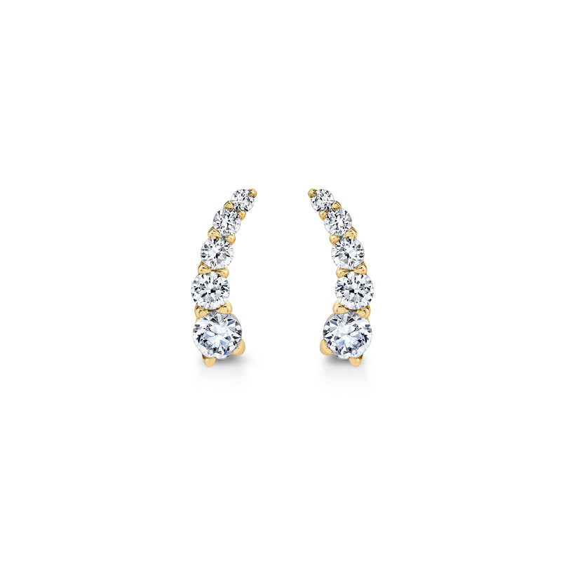 Olivia Lab Diamond Ear Climbers image 2