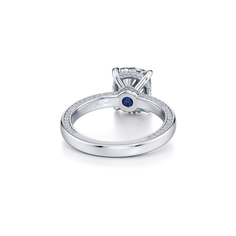 Hayden Cushion Cut Solitaire Lab Diamond Engagement Ring image 3
