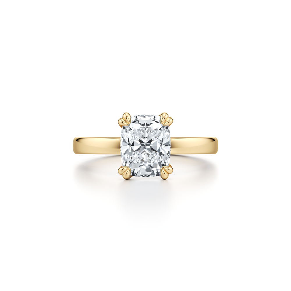 Hayden JD Signature Cushion Cut Solitaire Lab Diamond Engagement Ring image 1