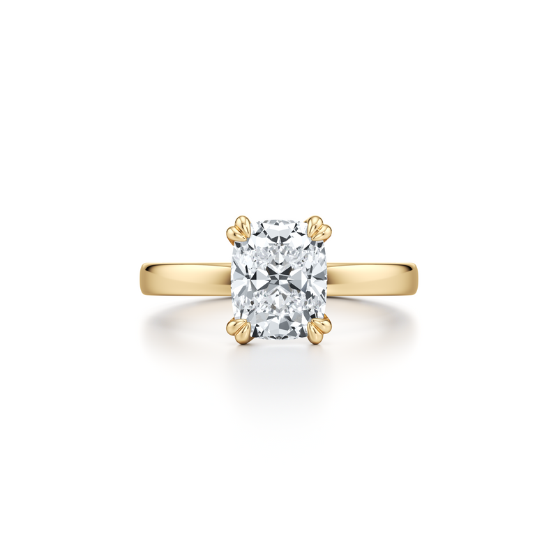 Hayden JD Signature Cushion Cut Solitaire Lab Diamond Engagement Ring image 1