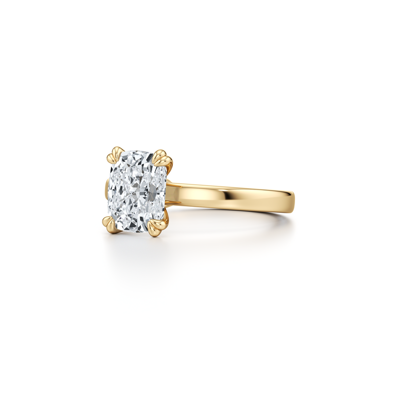 Hayden JD Signature Cushion Cut Solitaire Lab Diamond Engagement Ring image 2