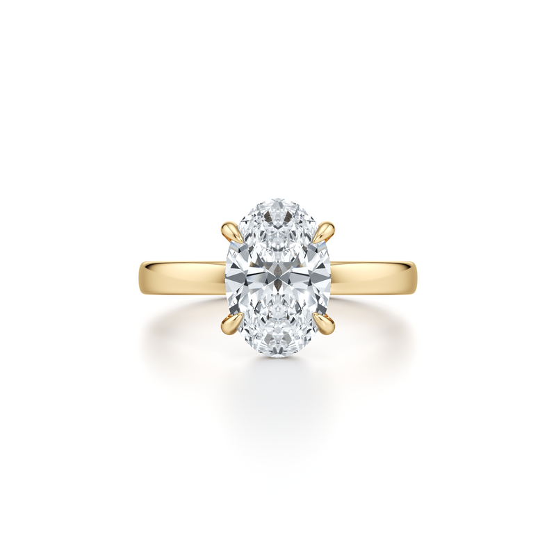 Hayden Oval Cut Solitaire Lab Diamond Engagement Ring image 1