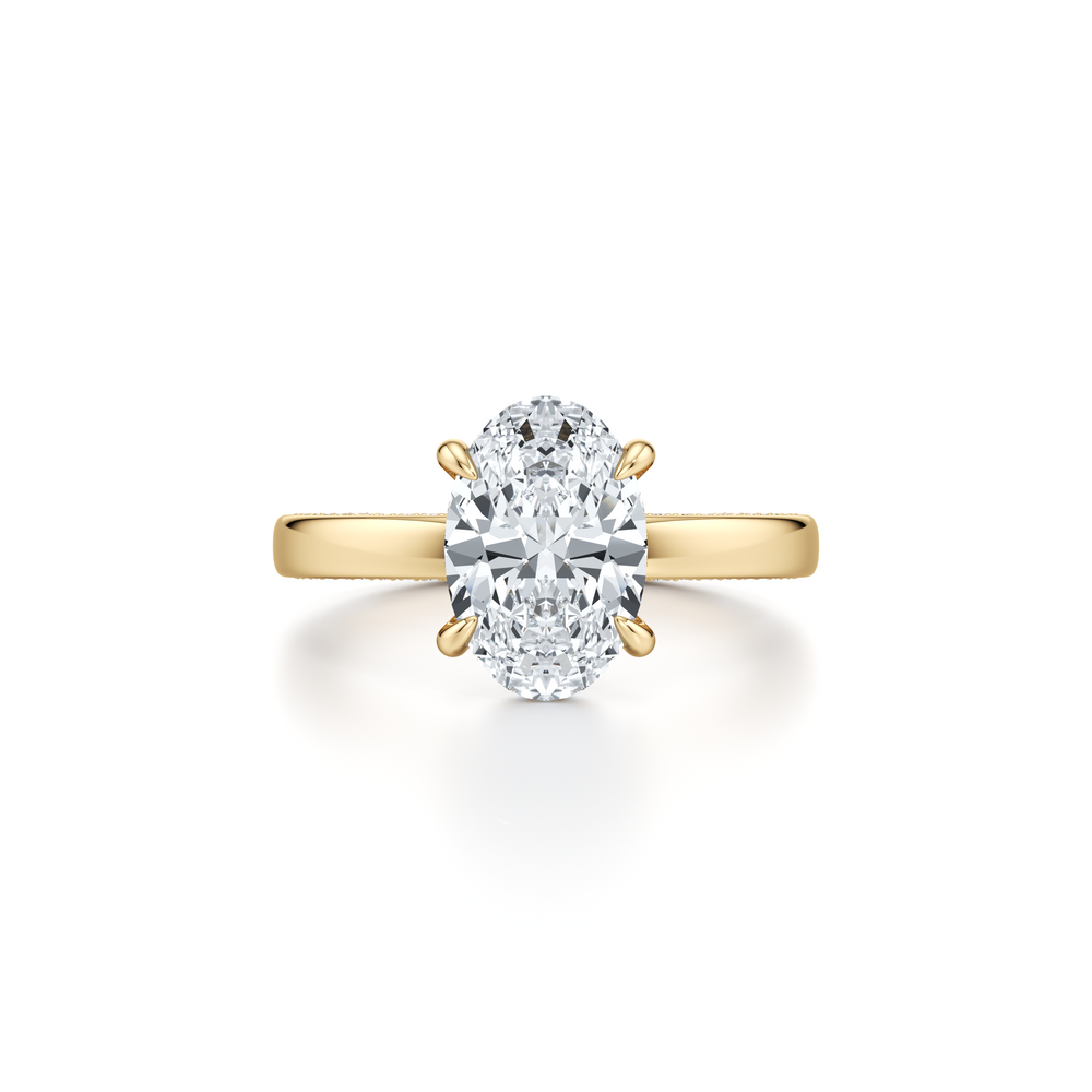 Hayden Oval Cut Solitaire Lab Diamond Engagement Ring image 1