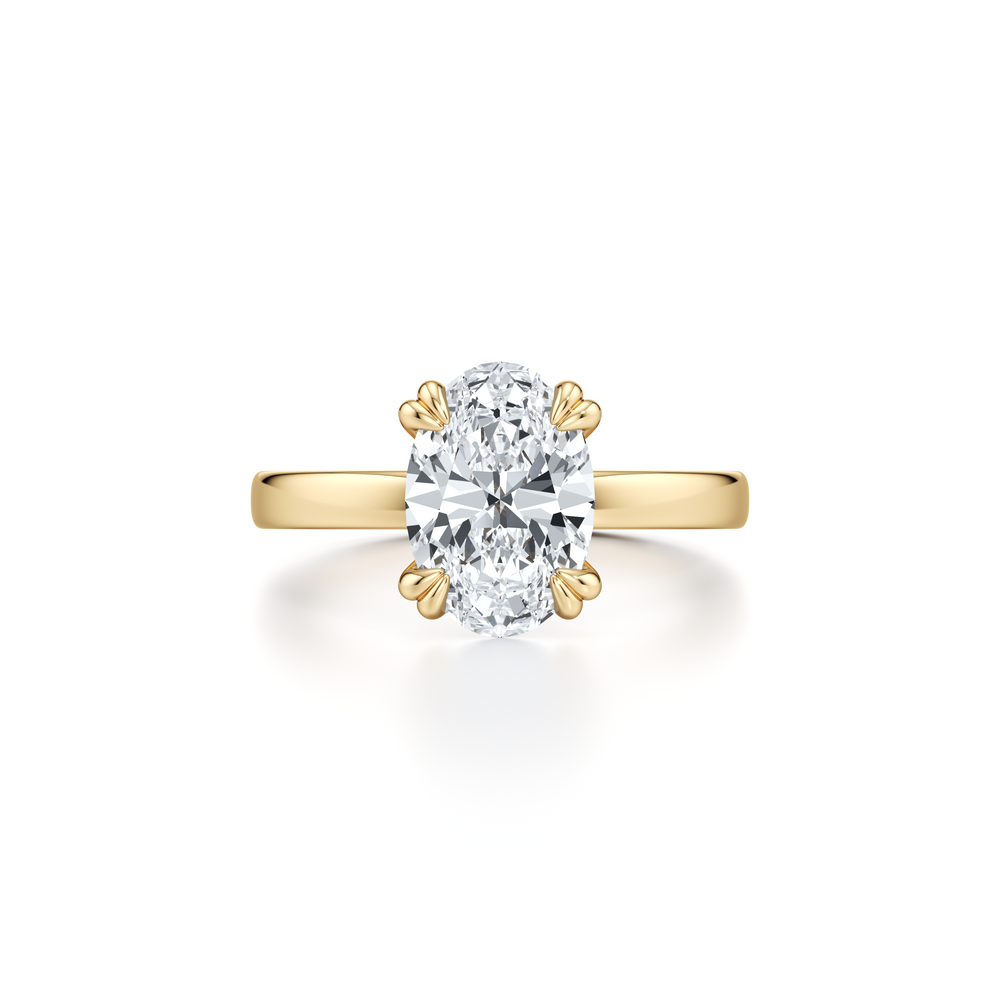 Hayden JD Signature Oval Solitaire Lab Diamond Engagement Ring image 1