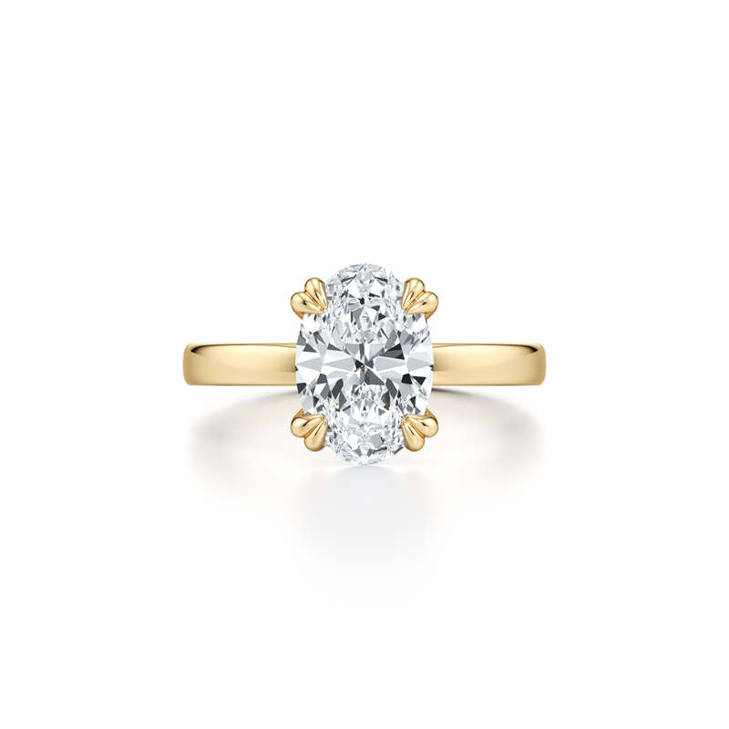Hayden JD Signature Oval Solitaire Lab Diamond Engagement Ring image 1