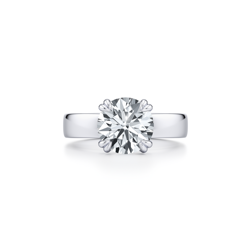 Hayden Round Cut JD Signature Solitaire Lab Diamond Engagement Ring image 1