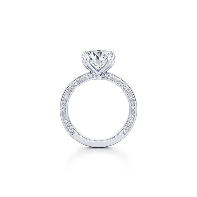 Hayden Round Cut JD Signature Solitaire Lab Diamond Engagement Ring image 4