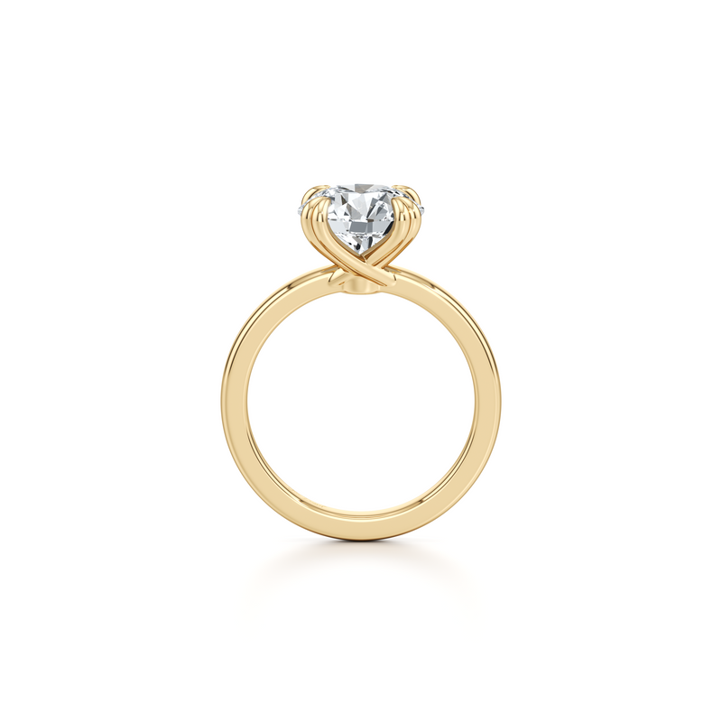 Hayden JD Signature Round Solitaire Lab Diamond Engagement Ring image 4