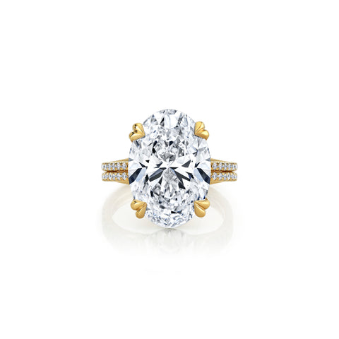 Elle Cushion Three Stone Lab Diamond Engagement Ring | Jean Dousset