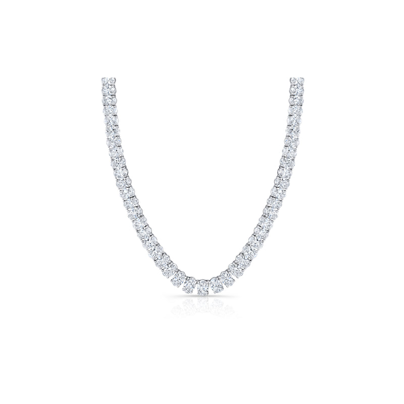 High Jewelry | Oval Cut Tennis Necklace image 2