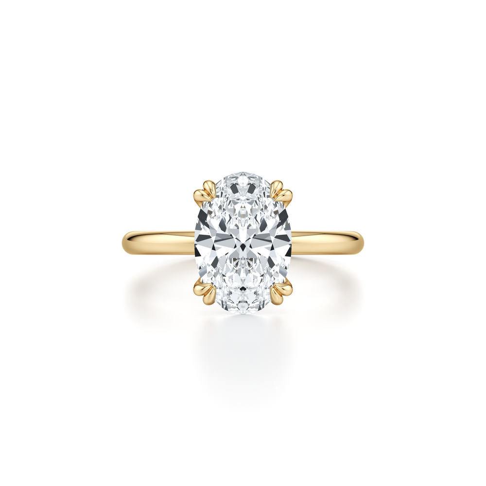 Kate Oval Cut Solitaire Lab Diamond Engagement Ring image 1