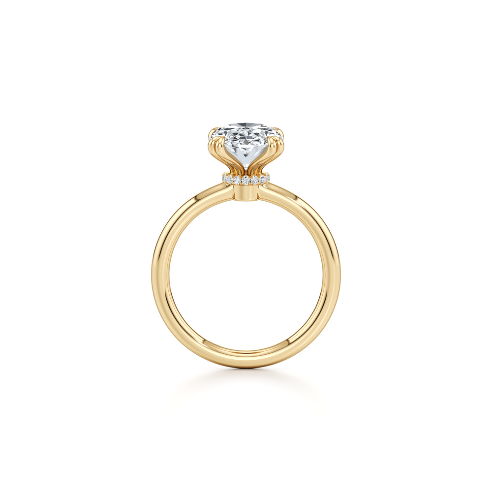 Kate Oval Cut Solitaire Lab Diamond Engagement Ring image 4