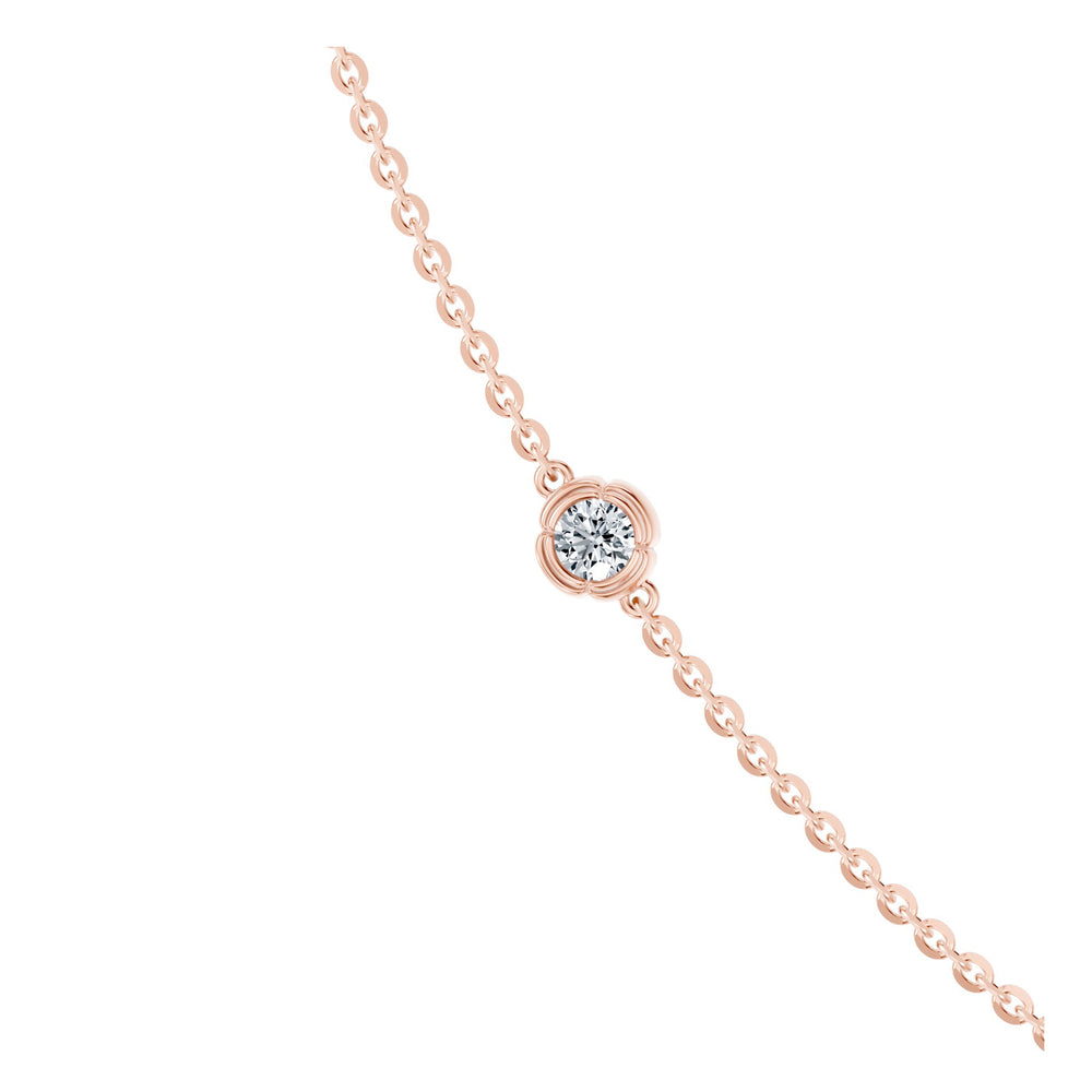 Dorée By The Yard Round Brilliant Lab Diamond Necklace image 10