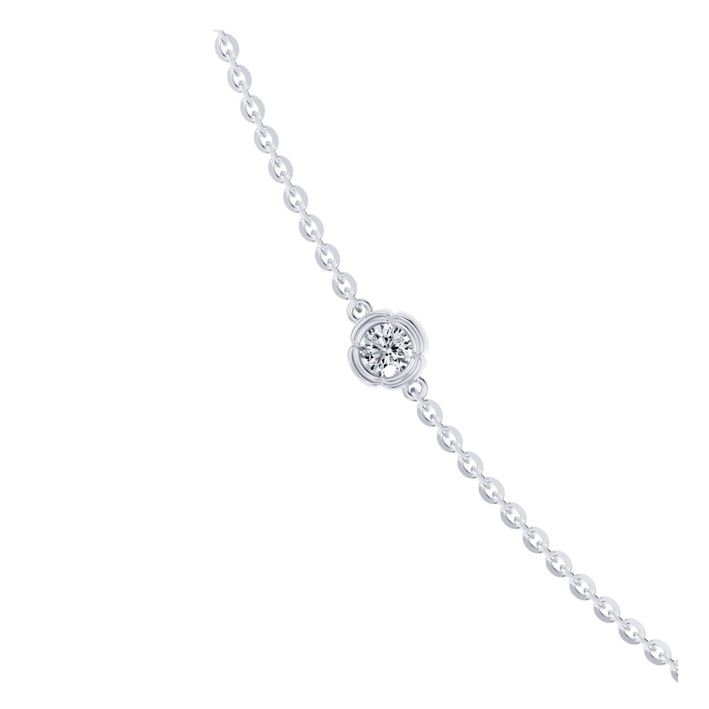 Dorée By The Yard Round Brilliant Lab Diamond Necklace image 2