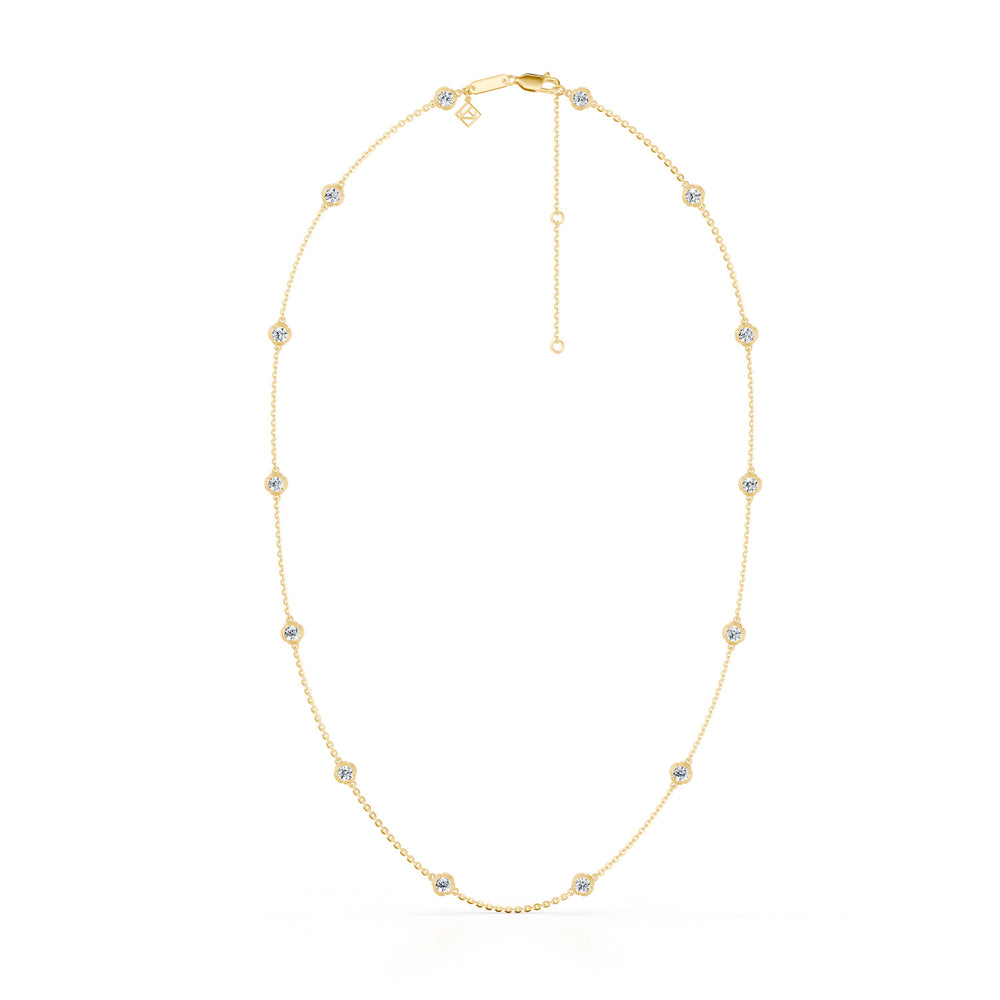 Dorée By The Yard Round Brilliant Lab Diamond Necklace image 5