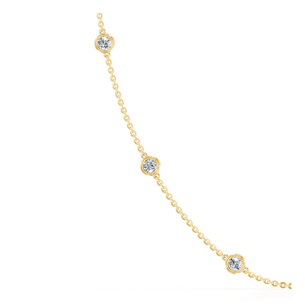 Dorée By The Yard Round Brilliant Lab Diamond Necklace image 7