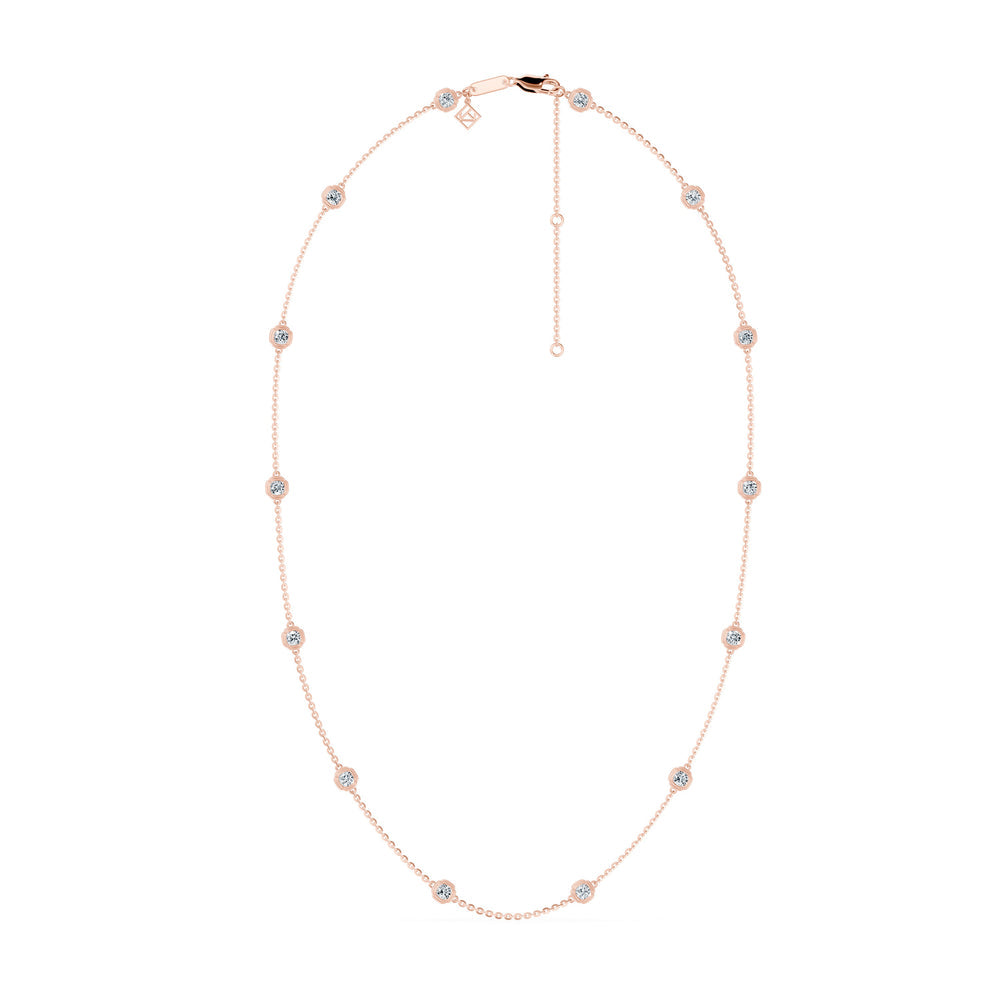 Dorée By The Yard Cushion Lab Diamond Necklace image 9