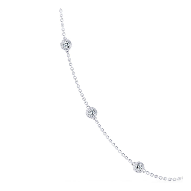 Dorée By The Yard Cushion Lab Diamond Necklace image 3