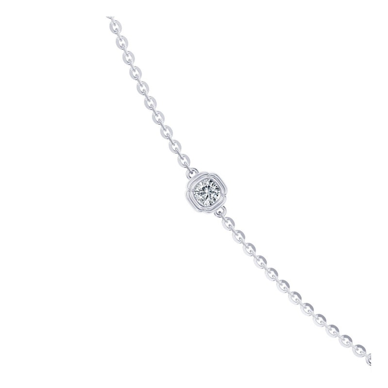 Dorée By The Yard Cushion Lab Diamond Necklace image 2