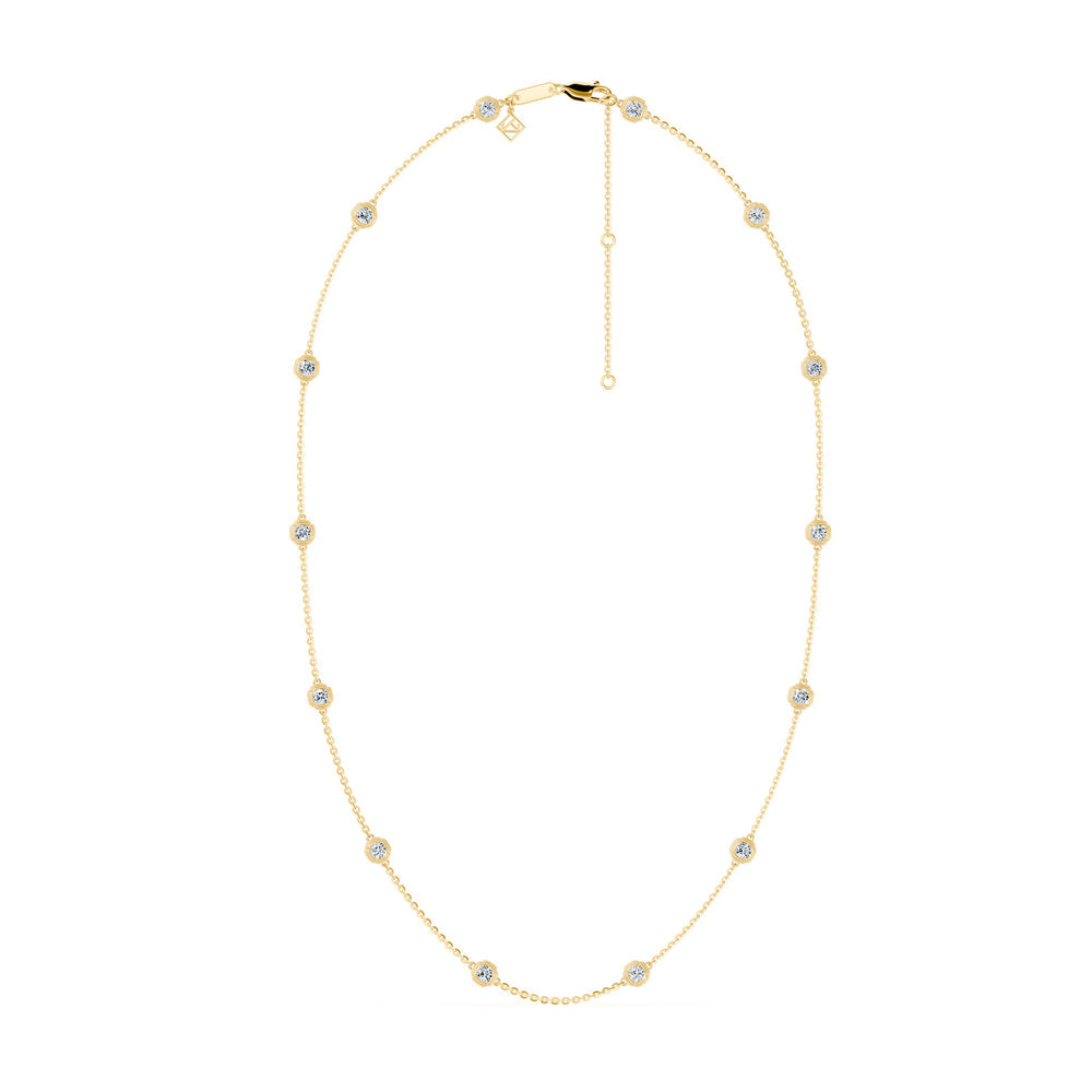 Dorée By The Yard Cushion Lab Diamond Necklace image 5