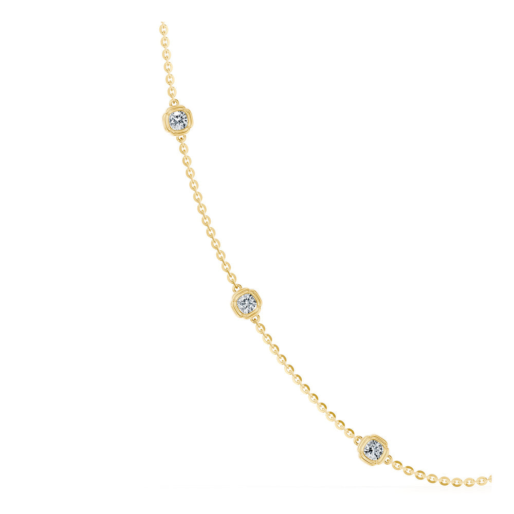 Dorée By The Yard Cushion Lab Diamond Necklace image 7