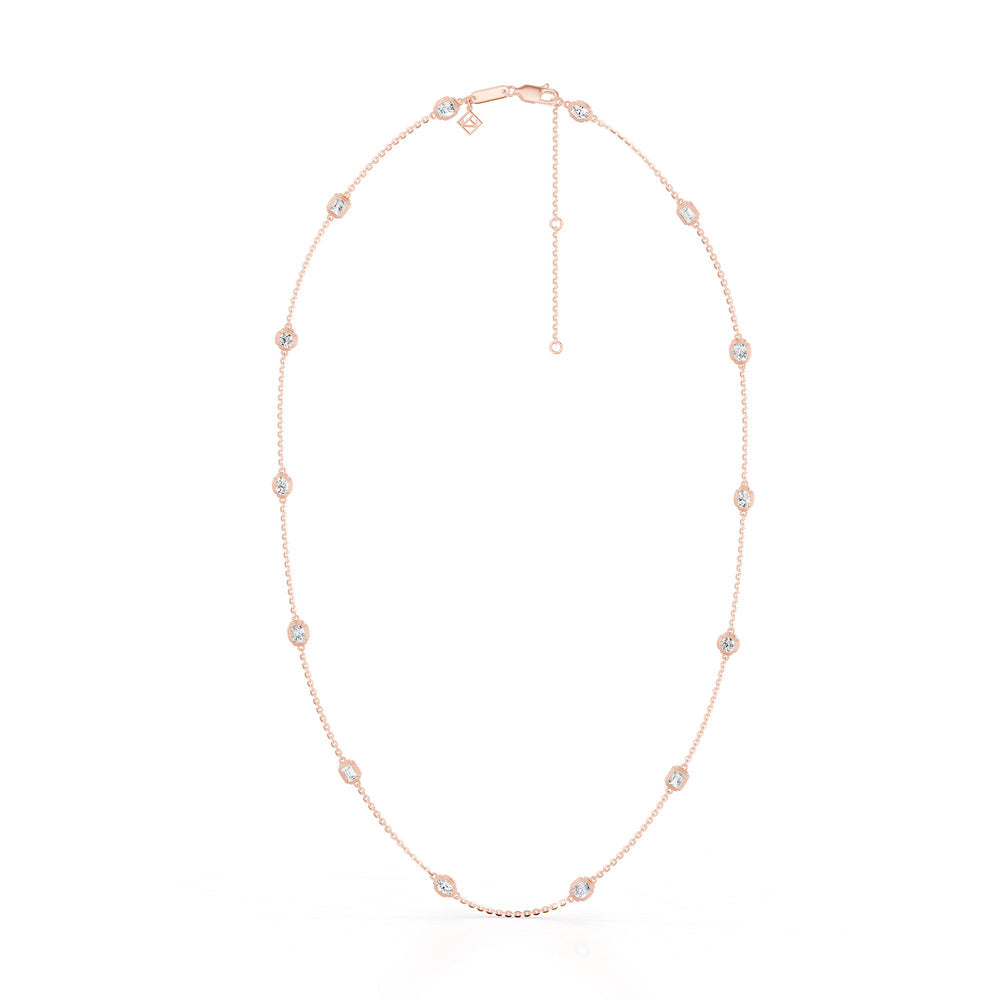 Dorée By The Yard Mixed Shape Lab Diamond Necklace image 9
