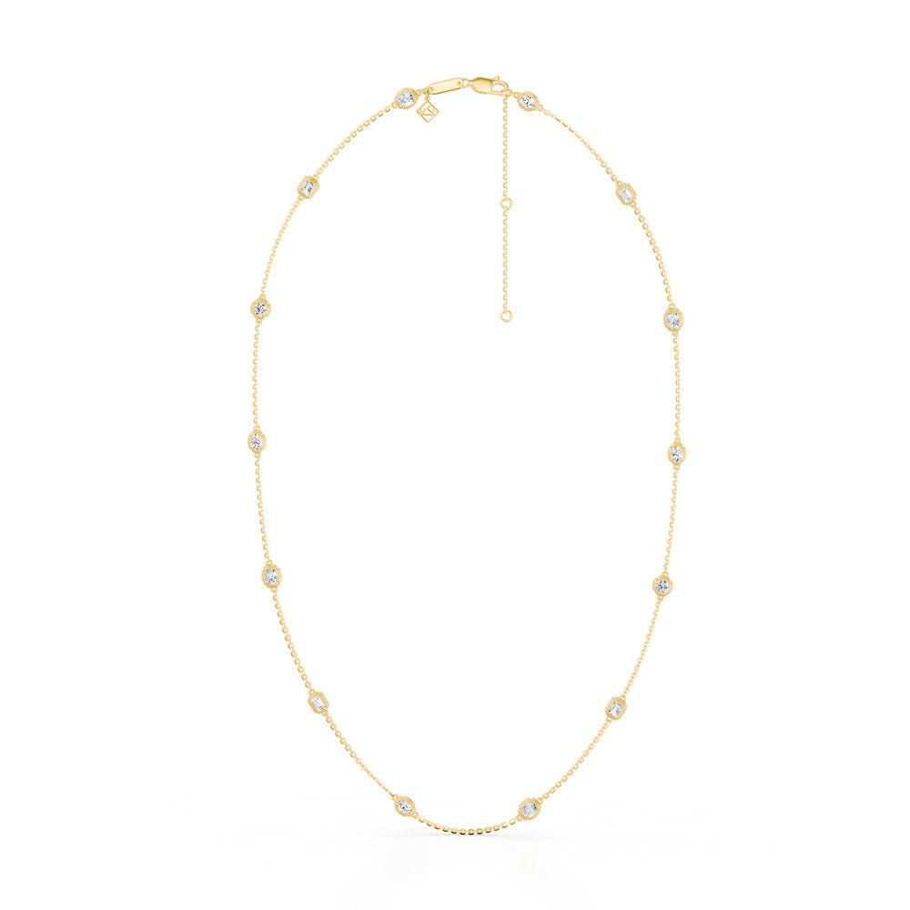 Dorée By The Yard Mixed Shape Lab Diamond Necklace image 5