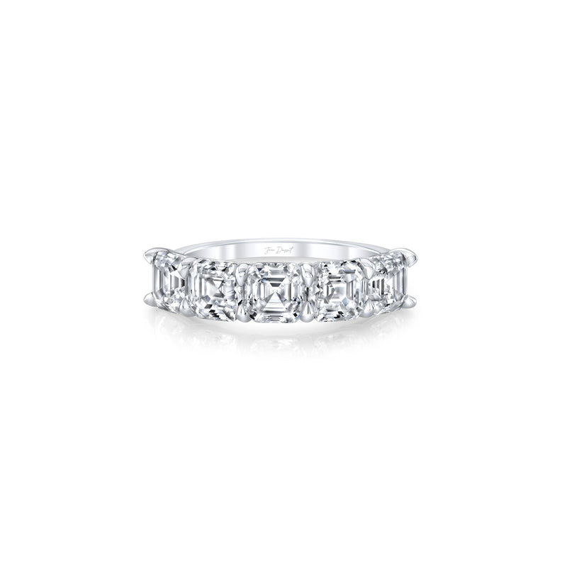 Olivia 5-Stone Asscher Lab Diamond Band image 15