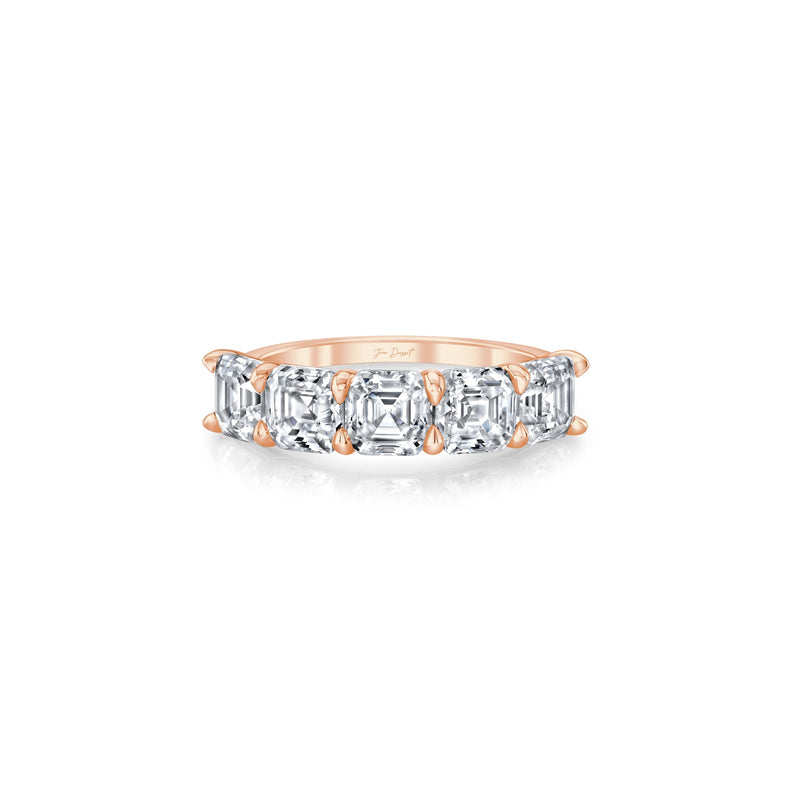 Olivia 5-Stone Asscher Lab Diamond Band image 16