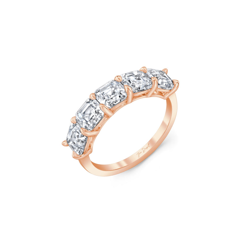 Olivia 5-Stone Asscher Lab Diamond Band image 12