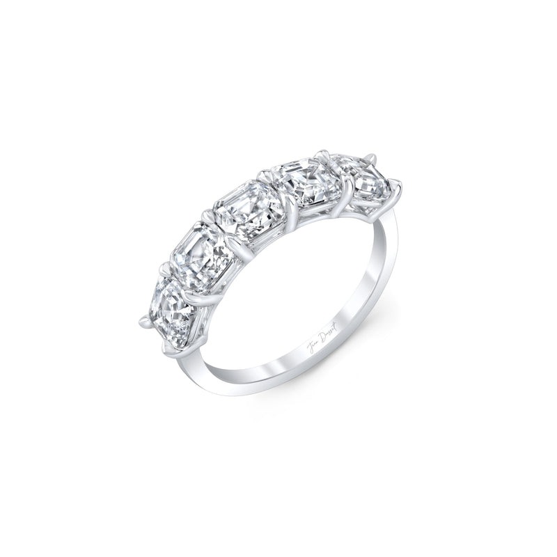 Olivia 5-Stone Asscher Lab Diamond Band image 10