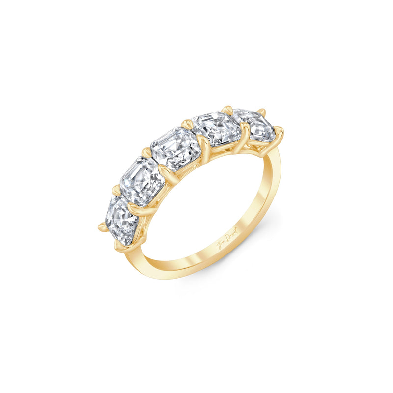 Olivia 5-Stone Asscher Lab Diamond Band image 11