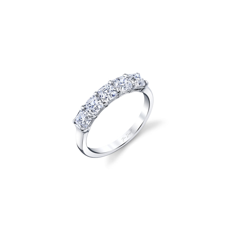 Olivia 5-Stone Asscher Lab Diamond Band image 1