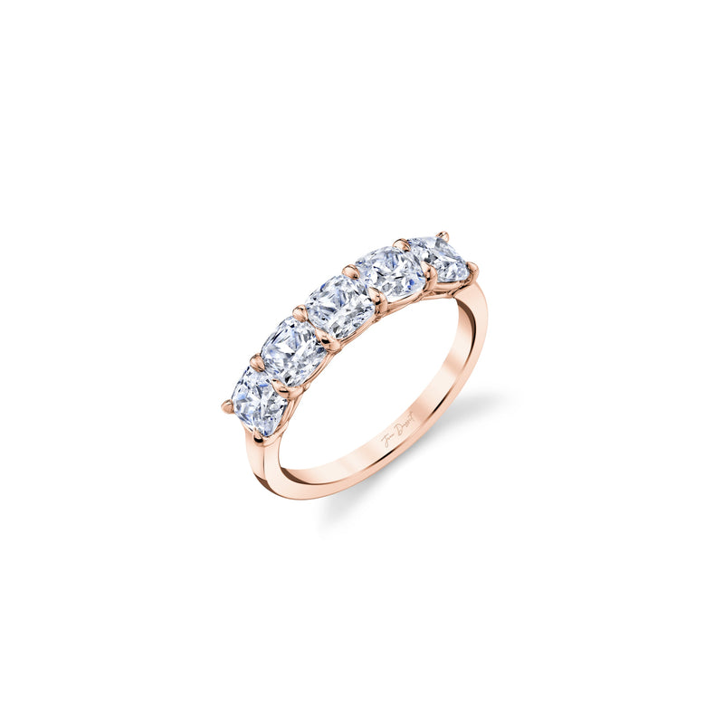 Olivia 5-Stone Cushion Lab Diamond Band image 1