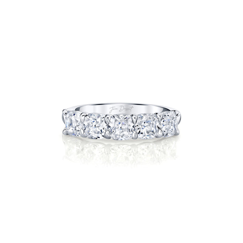 Olivia 5-Stone Cushion Lab Diamond Band image 6