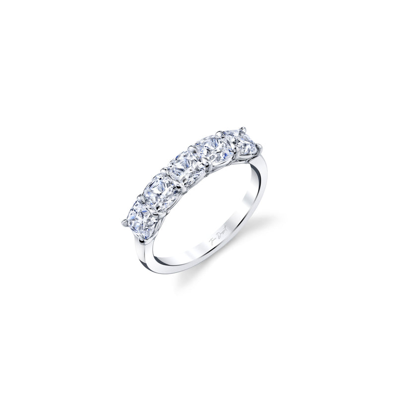 Olivia 5-Stone Cushion Lab Diamond Band image 2
