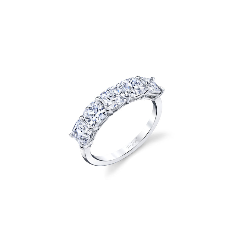 Olivia 5-Stone Cushion Lab Diamond Band image 10