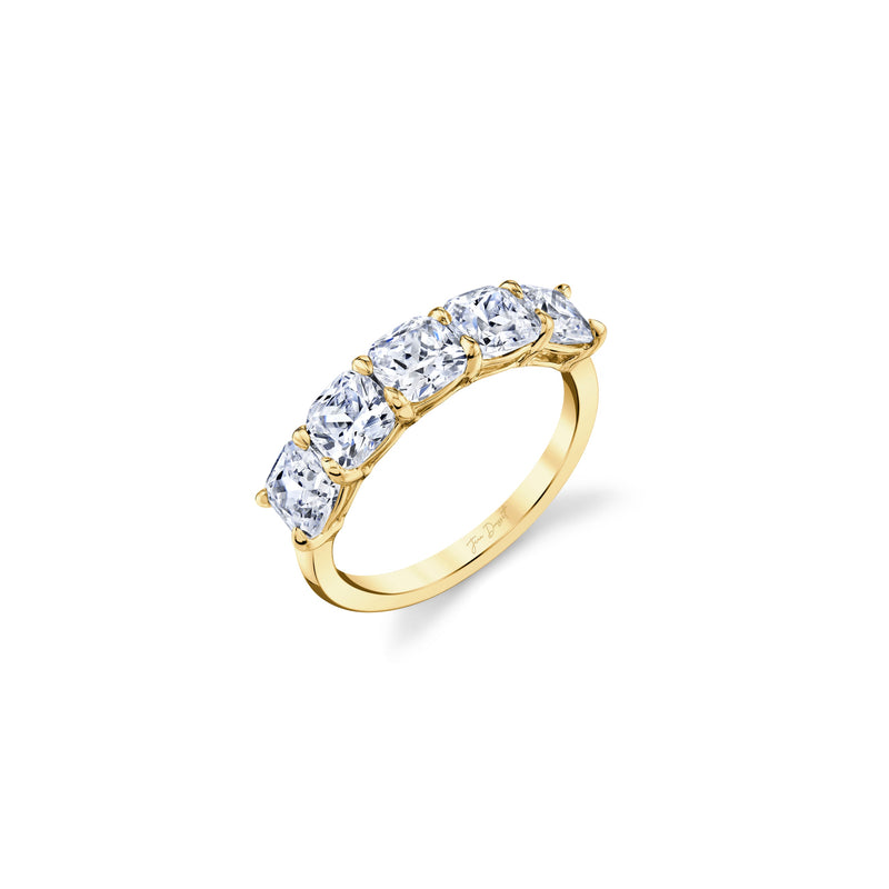 Olivia 5-Stone Cushion Lab Diamond Band image 11