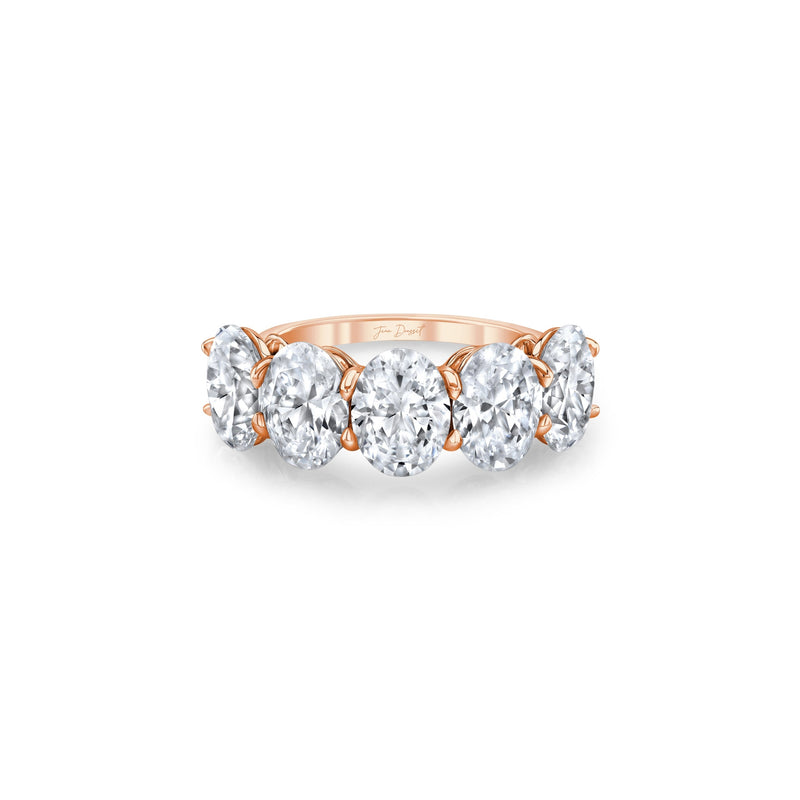 Olivia 5-Stone Oval Lab Diamond Band image 9