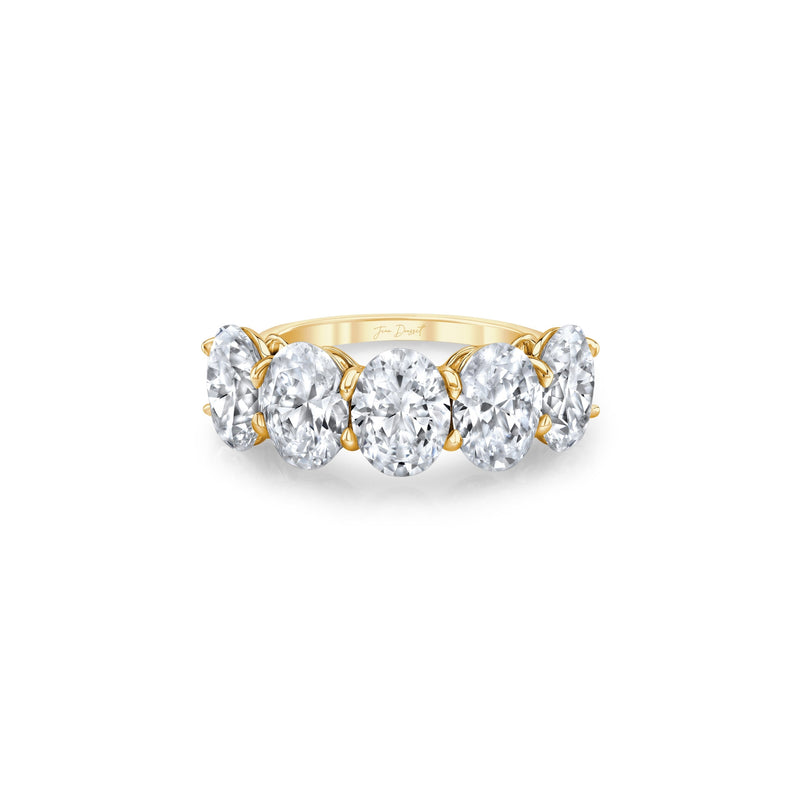 Olivia 5-Stone Oval Lab Diamond Band image 8