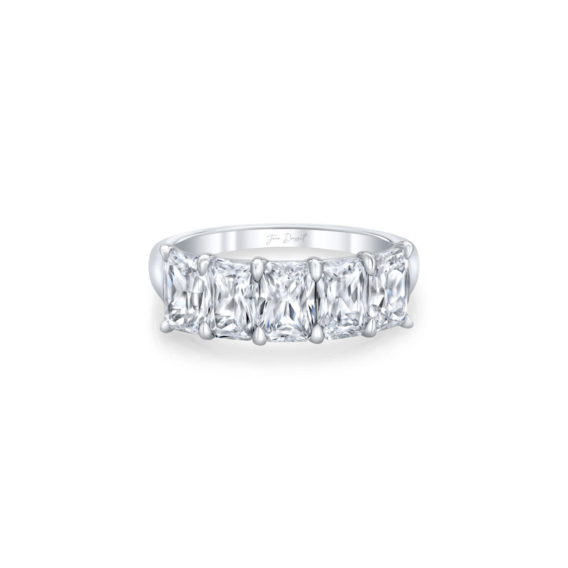 Olivia 5-Stone Radiant Lab Diamond Band image 7