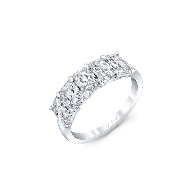 Olivia 5-Stone Radiant Lab Diamond Band image 1
