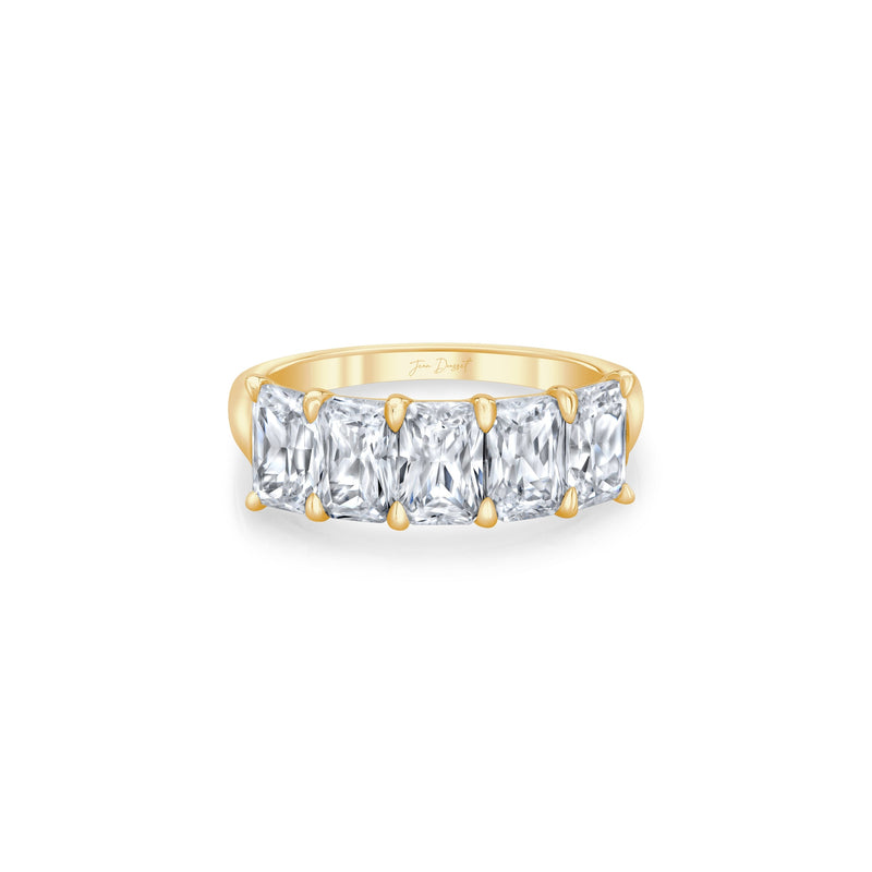 Olivia 5-Stone Radiant Lab Diamond Band image 8
