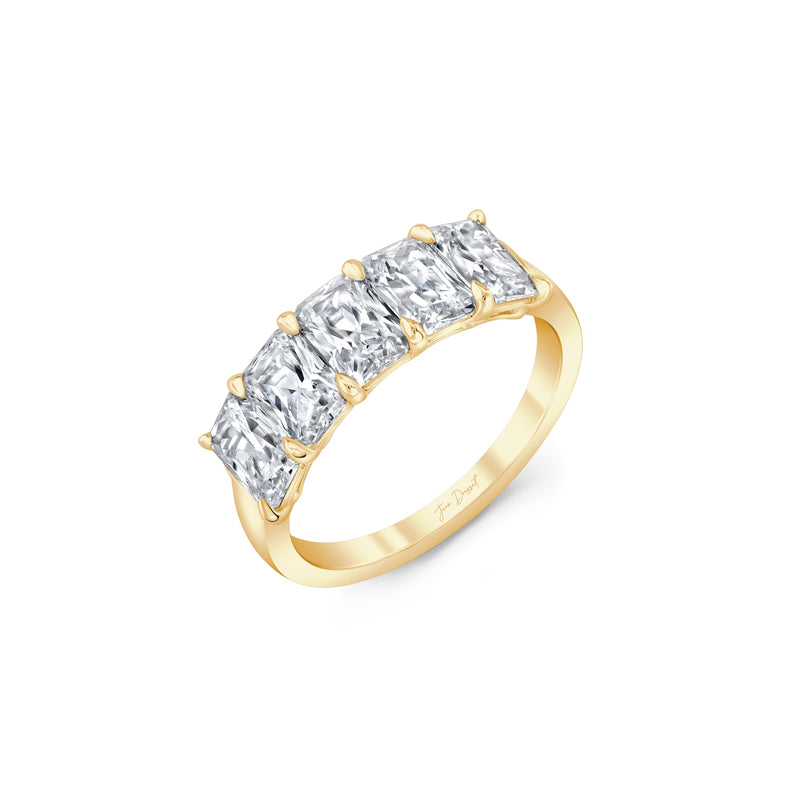 Olivia 5-Stone Radiant Lab Diamond Band image 2