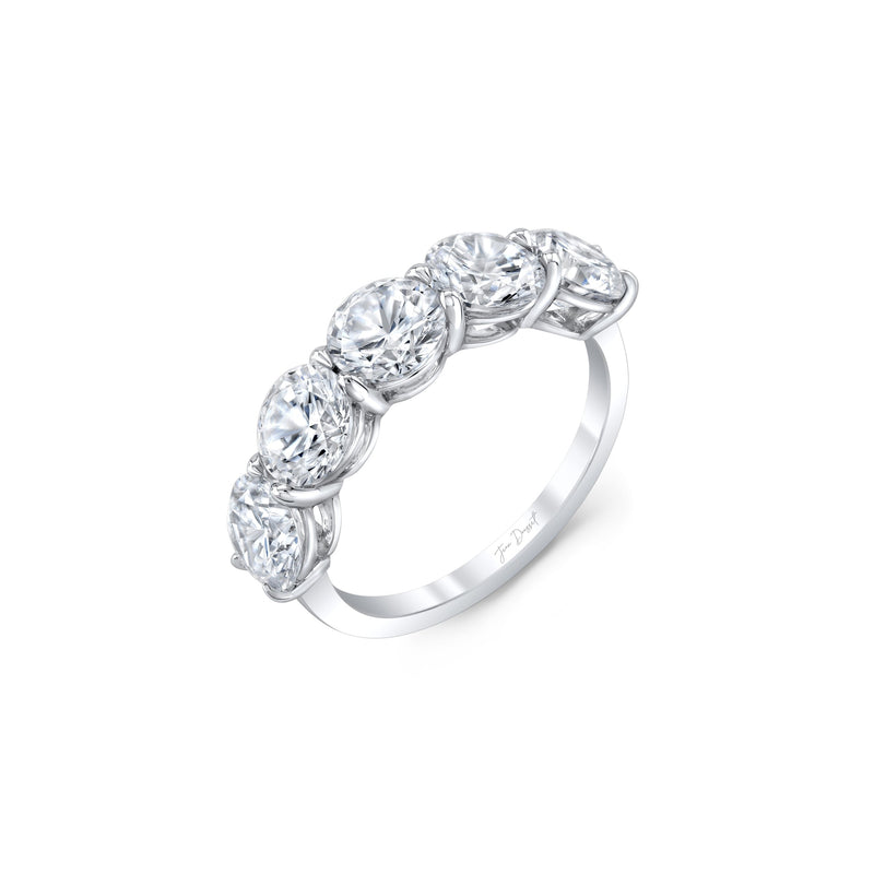 Olivia 5-Stone Round Brilliant Lab Diamond Band image 1