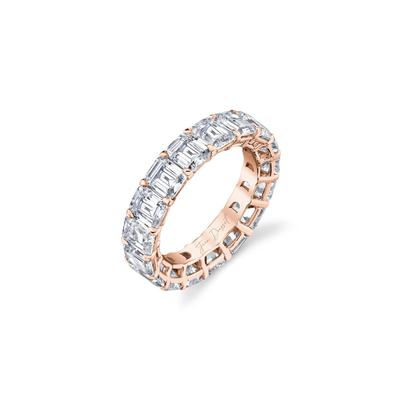 Olivia Large Emerald Lab Diamond Eternity Band image 3