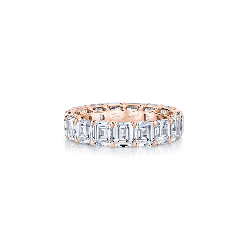 Olivia Large Emerald Lab Diamond Eternity Band image 9